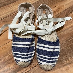 Soludos Lauren Lace Up Espadrille Sandals size 6